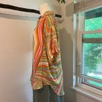 frankie's bikinis  Fifi Sustainable Disco Yellow Print Button Front Shirt Size S Photo 5