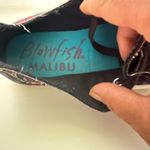 Blowfish Malibu Floral Print Zip Lace Up Sneakers Sz 7‎ Distressed Rugged Skater Black Photo 6