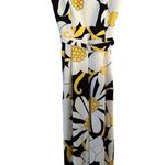 MEIMEIJ YELLOW BLACK SMOCKED BACK ADJUSTABLE SPAGHETTI STRAP BELTED JUMPSUIT S Photo 2