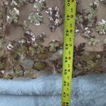 Dress the Population Marie Gold Nude Sequin Embellished Formal Maxi Dress Small Photo 4