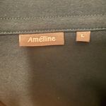 Amélline Teal Long Sleeve Open Front Cardigan with Pockets – Size L Blue Size L Photo 5