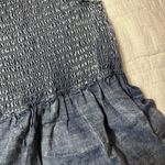 Soft Surroundings  sleeveless denim shirt; stretchy; distressed; size petite XS Photo 7