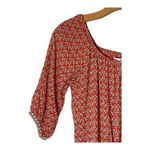 Faithfull the Brand  Red Bird Print Rio Off The Shoulder Playsuit Romper Size S‎ Photo 3