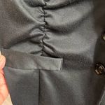 Maurice's Black Smocked Front 3/4 Sleeve Blazer Size 1 Photo 4