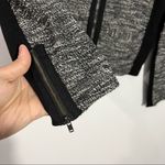 Eileen Fisher Collarless Ponte Tweed Zip Blazer Jacket Size Small Photo 3