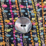 Vintage Giancarlo Ferrari Silk Blend Multicolor Boucle Tweed Jacket Size Large Purple Photo 4