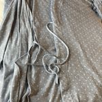 Jaclyn Intimates  Blue With White Polka Dot MIDI Robe Size Small Photo 8