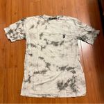 Missguided  x Playboy Tie Dye Short Sleeve Shirt Top Grey White Oversized Small Photo 2