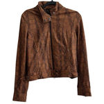 What Goes Around Comes Around NWT  Leather Brown Snake Print Racer Size M WGACA B Photo 0