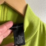 Good Clothes Neon Green Mock Neck Sweater Vest Top M Photo 4