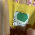 Anthropologie ARLENE LINEN BLEND JUMPSUIT STRIPES YELLOW 4/SMALL Photo 5