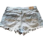 Abercrombie & Fitch ShortsSize 2 W 26 Blue Denim Distressed Frayed Hem Light Wash Photo 9