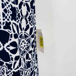 B. Darlin Dress Womens 5/6 Navy Blue Aqua Gold Coil Neckline Geometric NEW White Size undefined Photo 3