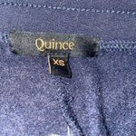 Quince Size XS Modal Sweatpants Wide Leg Crop Navy Pull On Photo 6