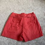 Boden Bermuda Linen Cotton Shorts Burnt Orange Womens Size 8 Red Photo 2