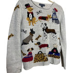 VTG Northern Isles Dog Graphic Crewneck Sweater Women’s Size XL Photo 0