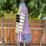 Anthropologie Faye Striped Lilac Pipe Arm Sweater XS Photo 4