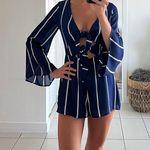 GB Navy Long Sleeve Romper Photo 1