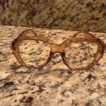 Anthropologie  Frannie  Translucent Square Readers-Beige Photo 2