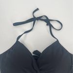 Carmen Marc Valvo  Bikini Top Small Swim Beach Black Wrap Twist Beach Resort NWT Photo 7