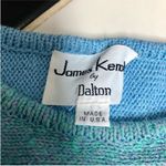 James Kenrob Vintage 70s  by Dalton Chevron Baby Blue Short Sleeve Sweater Vest L Photo 7