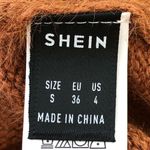 SheIn Fluffy Knit Tan Loose or Off shoulder sweater size S Photo 4