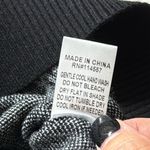 THML  women’s size medium black leopard sweater long sleeve pullover crew neck Photo 5