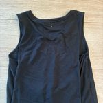Cuyana  Drape Back Dress Black Pima Cotton Modal Tank Sleeveless Midi Size XS Photo 8