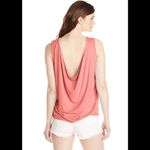 BCBGMAXAZRIA BCBG Red Teri Sleeveless Cowl Back Tank Top Photo 6