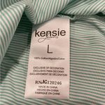 Kensie COPY - Kenzie green striped puff-sleeve cotton shirt NWT Photo 8