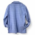 Marine layer  | XS| Women's Rylee Shirt Jacket Thick Shacket Flannel Plaid Blue Photo 4