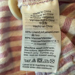 Madewell LAVENDER linen/rayon Stripe-Play Button-Back Tee Dress XS Photo 7