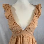 Petal and Pup light caramel color mini ruffle dress size XS NWT Photo 4