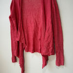 Eileen Fisher 100% Linen Open Front Cardigan Coral Size S Photo 0
