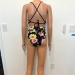 VS Pink S/M wrap criss cross high waist floral bikini set SW2 2847 Black Photo 14