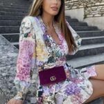 ZARA  floral linen blend long sleeve mini dress Medium Photo 1