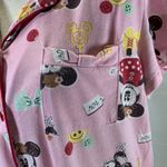 Disney Minnie Mouse Pink Pajama Button Up Top Size Large Photo 2