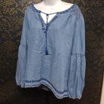 Southern Tide Brinley Boho Denim Shirt Photo 0