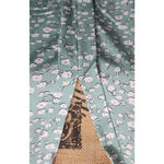 Floral Print Blouse 3XL Green White V Photo 1