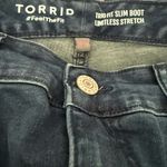 Torrid Trio Fit Slim Boot Limitless Stretch high-rise jeans Size 10-14W Flare Photo 3