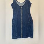 Guess  Sofia Dark Blue Denim Mini‎ Dress Size M Photo 8