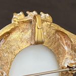 Vintage Unsigned Faux Pearl Victorian Cameo Pendant Brooch Photo 9