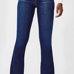 Spanx  Flare Midnight Pull-on Stretch Denim Jeans 20327Q Sz S Petite Slimming Photo 0