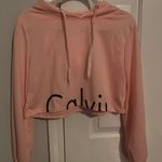 Cropped hoodie long sleeve Medium Pink Photo 0