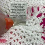 Christopher & Banks White Striped Open Knit Hooded Beach Sweater Size Large Photo 6