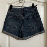 Reformation Charlie Cuffed High Rise Denim Jean Shorts Size 24 Photo 4