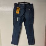 Carhartt Jeans Women 18 Tall Rugged Flex Relaxed Fit Double-Front Denim Stretch Photo 6