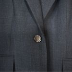 Calvin Klein  Women's 10 Dark Gray One Button Front Lined Blazer Photo 6
