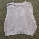 Double Zero Light Pink Sweater Knit Cardigan Vest W/ Buttons Cottage Core Feminie Girly SZ S Photo 7