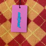 Edikted  Red and Orange Argyle Sweater-so soft cropped length 14” bust 28” Photo 3